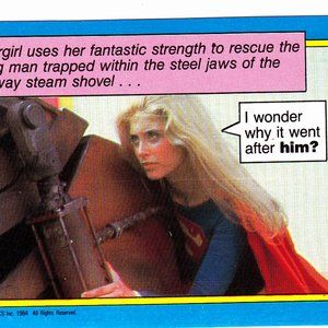 Wonder Why it Went After Him #12 - Supergirl 1984 Trading Card
